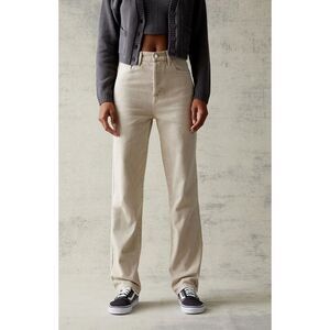 PacSun Light Beige High-Rise Dad Jean